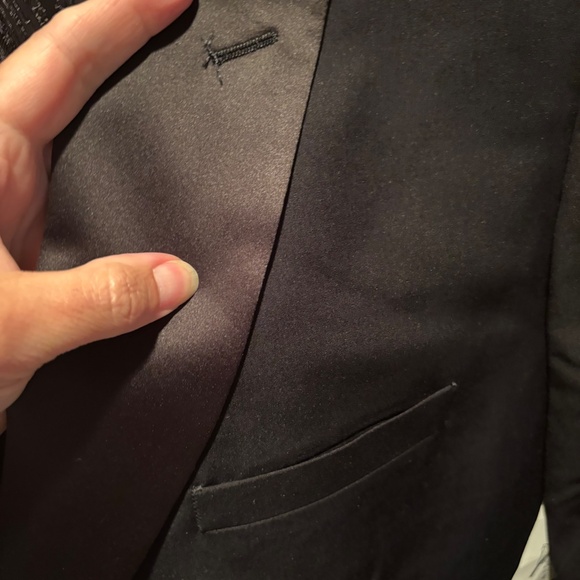 Johnny Bigg Elvis Tuxedo Suit Jacket in Black Size 46 NWT - Picture 5 of 7